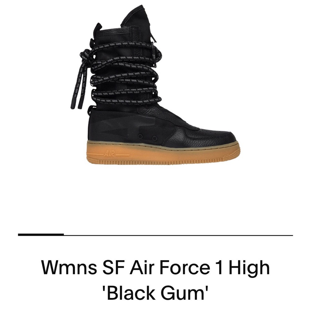 Nike’s Women’s Air Force Ones High Black Gum